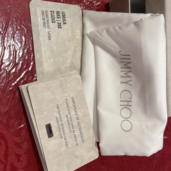 BNWT Jimmy Choo Card Case Holder Authentic - Picture 8 of 8